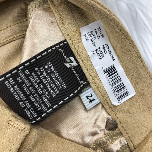 NWT 7 For All Mankind The Sueded Skinny Jeans - Picture 6 of 6
